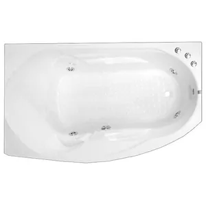 Ванна угловая BACH 169х100 Система 1, гидромассаж, каркас , левая