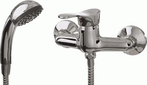 Смеситель Ledeme настенный, для душа, однозахватный, без излива, хром L2014