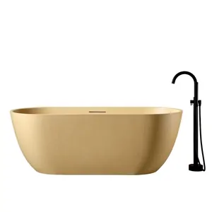 Ванна из искусственного камня Abber Frankfurt (1700x750) отдельност, слив-пер, песочная мат AM9941MS