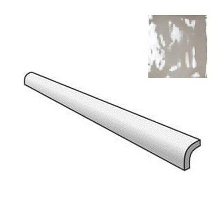 Equipe Manacor 26947 Pencil Bullnose Mercury Grey 3x15 глянцевая