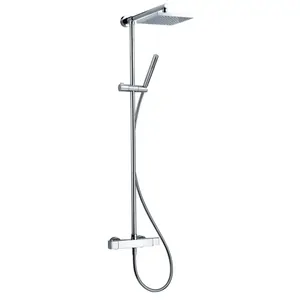 Душевая система CISAL Roadster смеситель-термостат для душа, верхний и ручной душ, хром RRC7801021