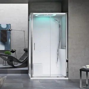 Душевая кабина Novellini 2P 1200х800х2210 правая, г/м, термостат, прозр./хром 2P129DT1F-1AK