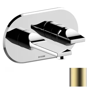Смеситель для раковины Bossini Z00549043 встраиваемый, однозахватный, внеш. часть, сат. золото