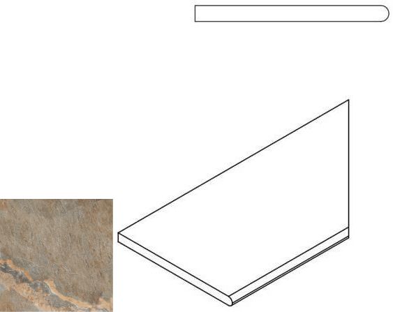 Magnetique X2 Dark Bordo Round Dx 60X30 матовая