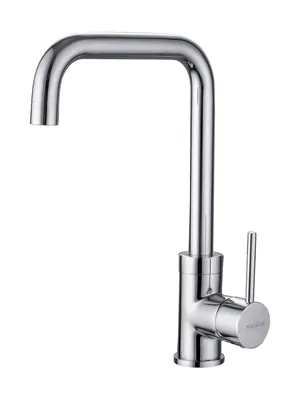 Смеситель для кухни Aquatek AQ1080CR однозахватный, поворотный излив 271мм, цвет: хром