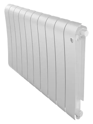 Радиатор биметаллический 10 секций ROYAL THERMO VR80 нижнее подкл, 1720 Вт Bianco Traffico