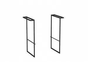 Опора для тумбы Roca с полотенцедержателем, цвет: черный матовый, 1шт. A816831485