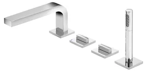 Смеситель на борт ванны Keuco встраиваемый, на 4 отв., фиксир. излив, хром 51130 010100