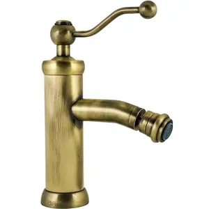 Смеситель для биде Paini 88 мм, однозахватный, без д./кл.. старая бронза 88F3304