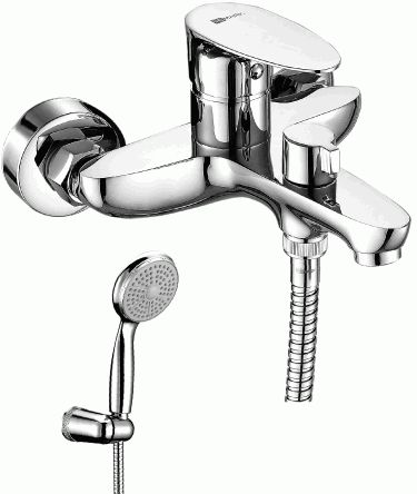 Смеситель для ванны/душа Lemark LM0214C однозахватный, душевой комплект, хром