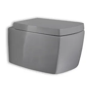 Унитаз подвесной AeT Italia 545х385х350 горизонт. выпуск, цвет: серый матовый S571T0R0V1116