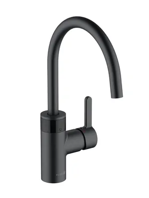 Смеситель для кухни KLUDI электронный 230V излив 375мм, черный матовый 422006675