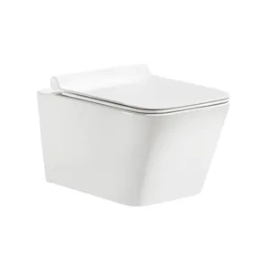 Унитаз подвесной Caprigo Style 360х520х290 безободковый, с сиденьем микролифт, белый S-1203