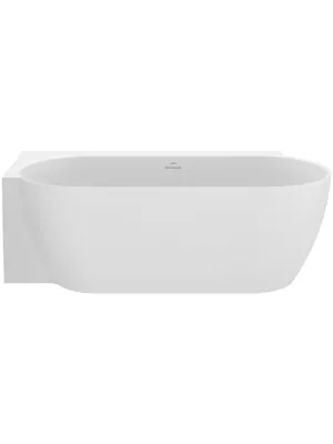 Ванна акриловая RAVAK L CC91B00000 1750x860 пристенная, белая/слив черный