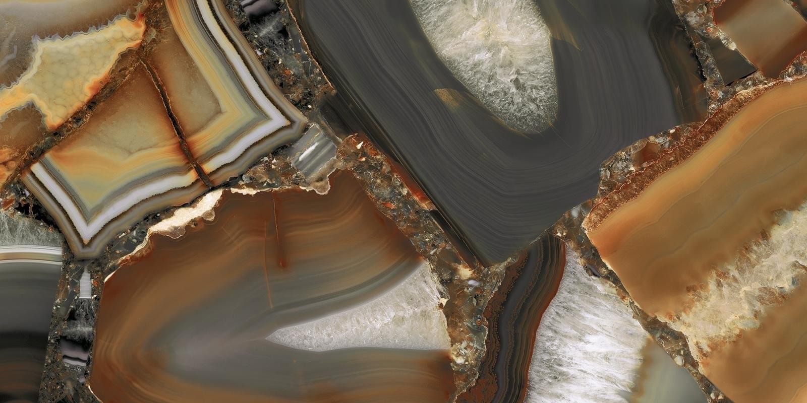 фон Tele Di Marmo Precious Agate Brown Lappato 60x120