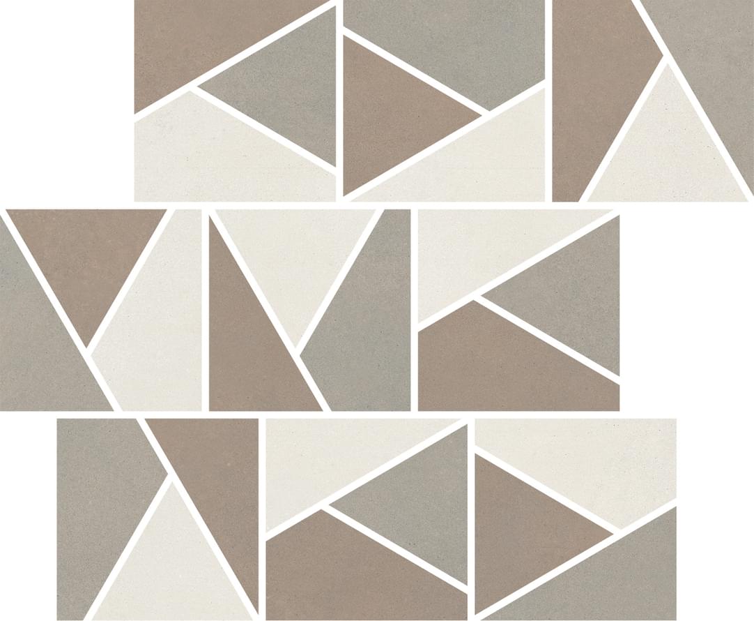 мозаика Nuances Mosaico Triangoli Mix Caldo 1 Strideup 30x30