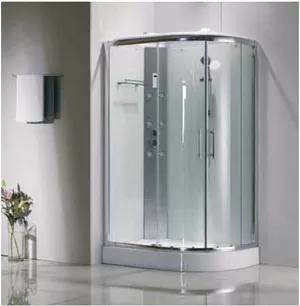 Душевая кабина BAND HOURS R 80x120x217 стекло прозрачное, профиль хром, низкий поддон