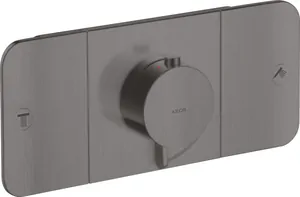 Смеситель Axor 45712340 термостатический, на 2 потребителя, внешняя часть, шлиф.черный хром