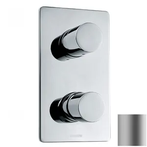 Смеситель для душа Bossini Z00004094 встраиваемый, на 2-5 выходов, внеш. часть, никель матовый