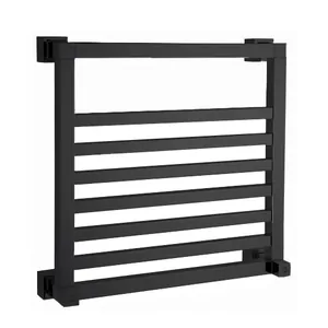 Полотенцесушитель водяной Margaroli Quadri 710-6 (520х520) черный матовый, 7105206MBN