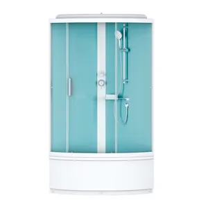 Душевая кабина AM.PM Deep 900х900х2117 стекло прозрачное, профиль белый W88C-401A-090WT