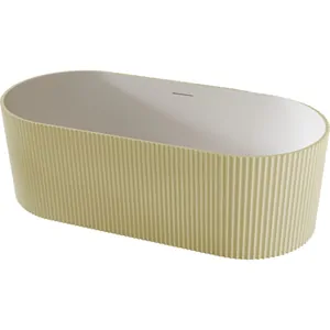 Ванна из искусственного камня Abber (1700x750) отдельностоящая,слив-пер, песочный мат AS9601MS