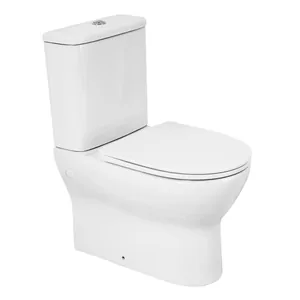 Унитаз-компакт Belbagno BB8134CPR/SC+BB8134T 625х375х790 безободковый, с сиденьем, белый