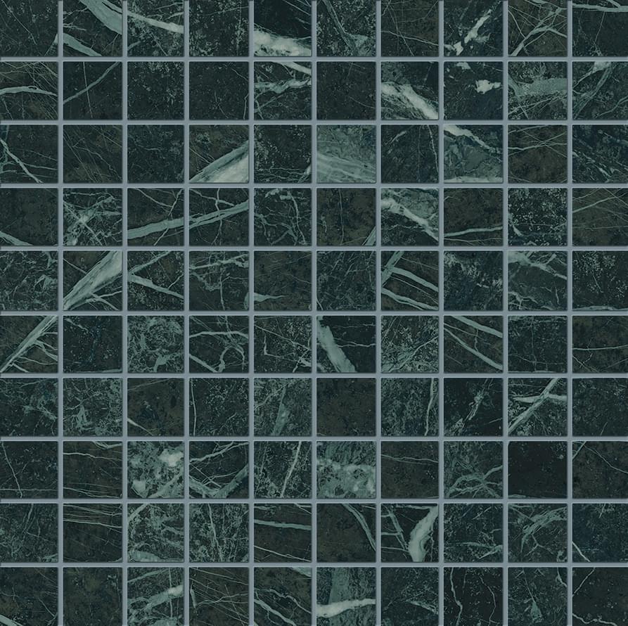 мозаика Tele Di Marmo Revolution Mosaico 3x3 Verde Saint Denis Naturale 30x30