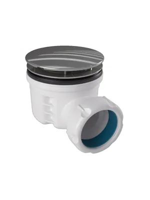 S-578 Сифон JIMTEN для душевой кабины, 80мм, заниженный, хром