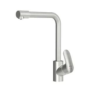 Смеситель AM.PM для кухни F8005711 с каналом для питьевой воды, L-излив, сатин