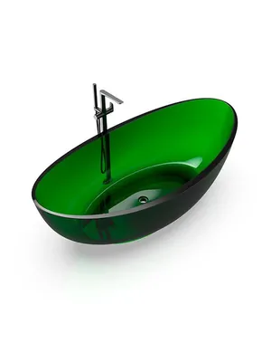 Ванна отдельностоящая Knief Oval Shape (1800х927х565) из полимерного материала, цвет: 03 Turquoise Green, 0700-050-03
