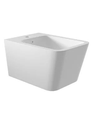 Биде подвесное Aqueduto 370х525х290 устойчивое к царапинам покрытие,белый матовый MAC0320