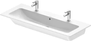Умывальник DURAVIT 1230х490 2 отверстия под смеситель, перелив 2361120024