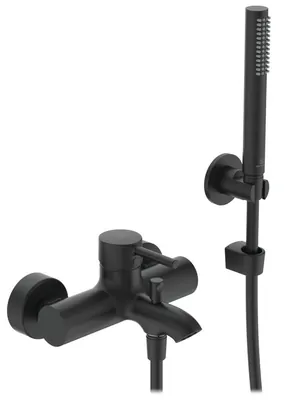 Смеситель для ванны/душа Ideal Standard BC270XG настенный, душевой комплект, черный матовый
