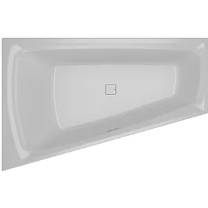 Ванна акриловая RIHO 170x110 LED R через перелив, асимметр, правая
