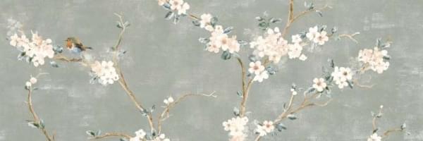 декор Mixed Verde Decoro Fiori di Pesco A 40x120