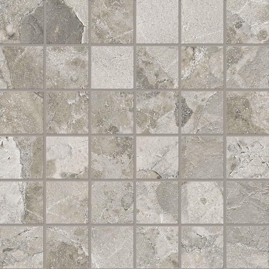 мозаика Matera Stone Mosaico 50x50 Dark Grey Silktech 30x30