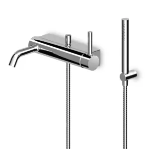 Смеситель для ванны/душа Zucchetti ZP6181 встраиваемый, однозахватный, с гарнитуром, хром