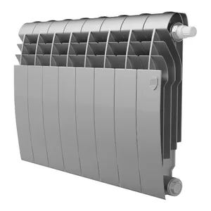 Радиатор биметаллический 8 секций ROYAL THERMO ВШГ:430х640х87 920 Вт серебристый