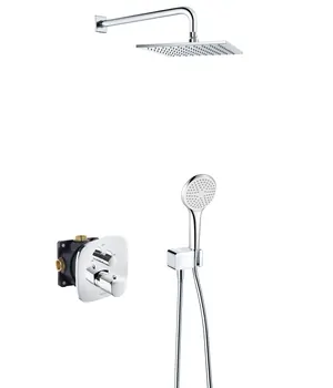Встраиваемая душевая система KLUDI внутренний блок, термостат, верхний/руч. душ 419300575/418310575