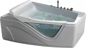Гидромассажная ванна Gemy G9056 B L (1700х1300х750) хромотерапия, смеситель, подголовник