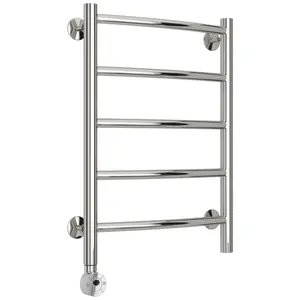 Полотенцесушитель электрический СТИЛЬЕ 600х400, нерж. сталь, ТЭН слева, 00513-6040