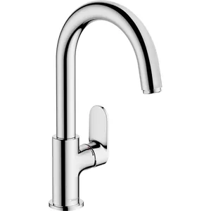 Смеситель для раковины Hansgrohe 71554000 однорычажный, поворотн.излив 200мм, д/к, хром