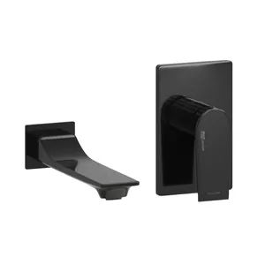 Встраиваемый комплект WasserKRAFT A66553 для раковины, смеситель, излив, черный глянц