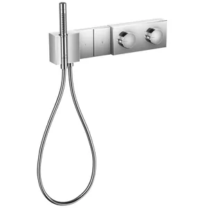 Смеситель Axor 46700000 для душа термостат, на 2 потребителя, внешняя часть, хром