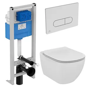 Инсталляция Ideal Standard ProSys кл хром + Унитаз AquaBlade + тонкое сиденье микролифт R029901