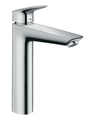 Смеситель Hansgrohe 71090000 для умывальника, высокий фиксированный излив, донный клапан,хром