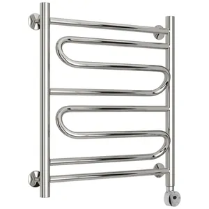 Полотенцесушитель электрический СТИЛЬЕ 600х500, нерж.сталь, ТЭН справа, 00522-6050