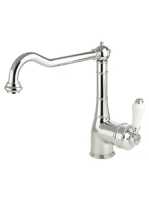 Смеситель для кухни Migliore Cucina однозахватный, ручка белая/хром ML.CUC-7083.BI.CR