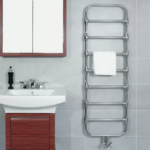 Полотенцесушитель латунный Zehnder NOB-150-050 (1520х500) водяной, цвет: хром